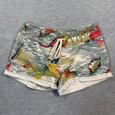 Pantalones Cortos Lucky Brand Mujer M Tejido Estampado Floral Cordón Algodón Playa Foto 1 de 4