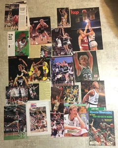 Larry Bird Boston Celtics NBA 80er Poster Bild Ausschnitte Lot McHale, Cowens - Bild 1 von 9