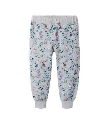 Janie And Jack Disney Frozen Gris Toile Joggers Pantalones Niñas Talla 10 Elsa Anna  Foto 1 de 4