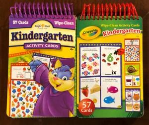 Kindergarten Workbook Lot Wipe-Clean Activity Cardsbright Start Crayola - Bild 1 von 2