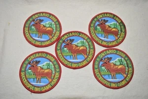 2008 Ontario Successful Big Game Hunter Moose Hunting Patch Lot Canada - Picture 1 of 3