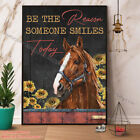 Horse Be The Reason Someone Smiles Today Paper Poster No Frame Wall Art Decor