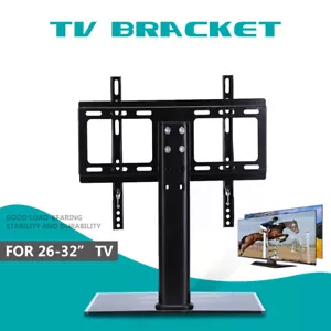 Universal Desk Table Top TV Stand Bracket LCD LED Plasma VESA Mount Shelves UK - Picture 1 of 28