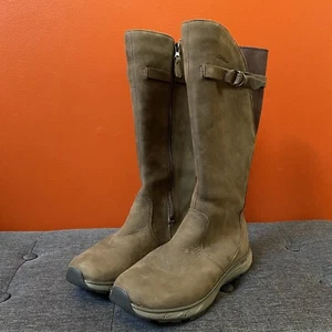 Eddie Bauer Lodge  Brown Leather Thermal FreeHeat Waterproof Women’s Sz 7.5 - Picture 1 of 12