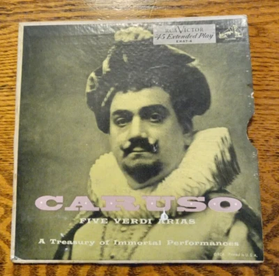 ENRICO CARUSO "Five Verdi Arias" RCA 45 rpm EP - Image 1 of 4