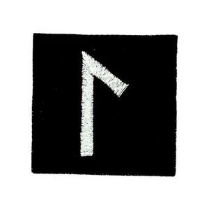 Aufnäher Patches Rucksack Odin Wikinger Hexerei Runen Alphabet Buchstabe See - Bild 1 von 1