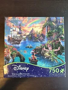 Disney Thomas Kinkade Puzzle Peter Pan 750 Pieces NEW Sealed - Picture 1 of 3