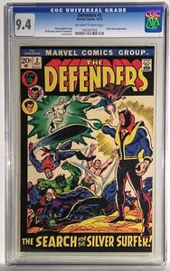 Defenders 2 (1972) CGC 9.4 NM. Silver Surfer Joins The Defenders + Fights Namor - Picture 1 of 4