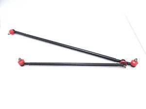 2PC Drag Link Tie Rod Steering Arm SET to Steering Arm For 88-95 Suzuki Samurai
