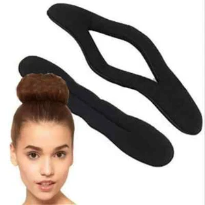 Hair Donut Bun Maker Magic Styling French Chignon Ballet Sock UpdoTool Gift 2PCS - Picture 1 of 14