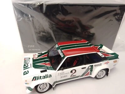 Kyosho Fiat 131 Abarth ALITALIA #2 Rohrl Rally Monte Carlo 1976 1/18 08376G - Immagine 1 di 3