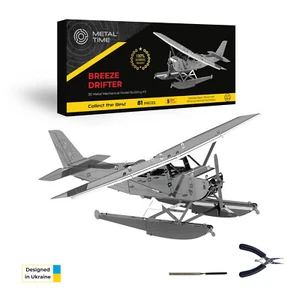 BREEZE DRIFTER CESSNA Seaplane mechanical DIY model kit - Picture 1 of 7