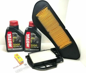 KIT TAGLIANDO YAMAHA X-CITY 250 2007 2008 2009 2010 OLIO FILTRI CANDELA MOTUL - Picture 1 of 1