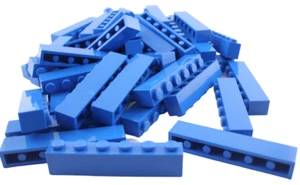 Lego 50 Stück blaue Steine 1x6 Stein in blau (3009) City Basics Bausteine Neu - Bild 1 von 2