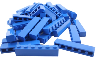 Lego 50 Stück blaue Steine 1x6 Stein in blau (3009) City Basics Bausteine Neu  - Bild 1 von 2