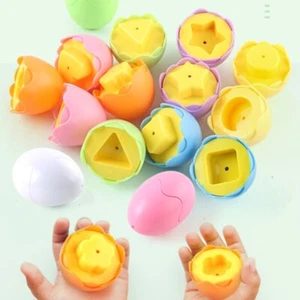 Kids Color & Shapes Matching Egg Toy Sorting & Learning Toy For Baby & Toddlers. - Picture 1 of 16