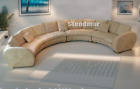 4Pc Fabric Microfiber Modern Round Sectional Sofa S8172 (Custom Made Options)