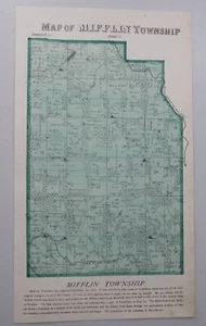 Mapa a color 1873 RICHLAND CO, OH / MUNICIPIO DE MIFFLIN - Imagen 1 de 1
