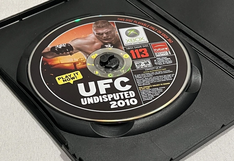 Xbox Game Disc 113 - Demo Disc - UFC Undisputed 2010 - Xbox 360 Magazine Tested - Image 1 of 1
