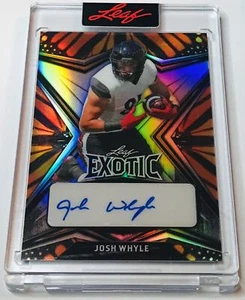 2022 Leaf Exotic Auto Prismatic Butterfly Josh Whyle Cincinnati Rookie 2/4 - Picture 1 of 2