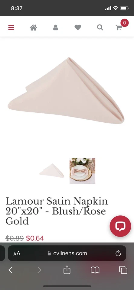 100pc 20" X 20" Square Satin Table Napkin handkerchief Hanky Wedding Party Decor - Изображение 1 из 1