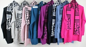 Neu Damen Winter Warmer Pullover Strick Tasche Langarm mit passendem Schal - Bild 1 von 18