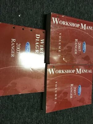 Manuale Di Servizio Riparazione Officina Set 2007 FORD RANGER TRUCK Con EWD OEM - Immagine 1 di 4