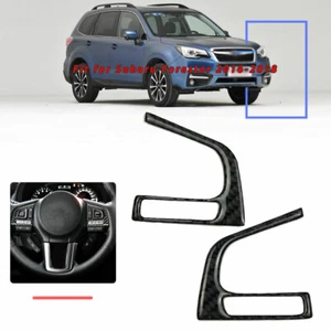 Cubierta interior del volante de fibra de carbono 2 piezas para Subaru Forester 16-2018 - Imagen 1 de 4