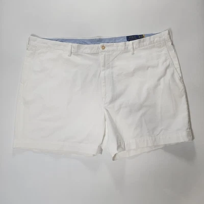 Polo Ralph Lauren Shorts Mens 48B White Chino Classic Fit Stretch Cotton Twill - Image 1 of 4