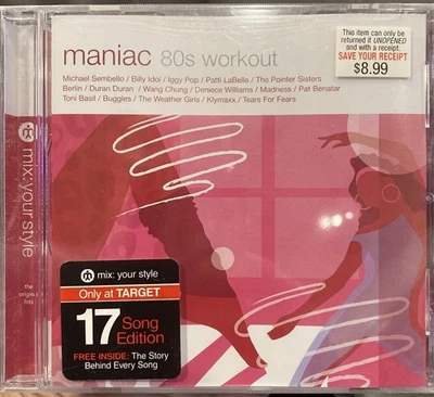 Maniac 80s Workout CD - Billy Idol, Tears For Fears, Duran Duran - NEW & SEALED Foto 1 de 3
