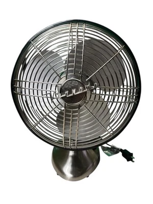 Vornado Swan 583 Oscillating Retro Metal Fan Type SWAN Brushed Nickel Finish - Image 1 of 4