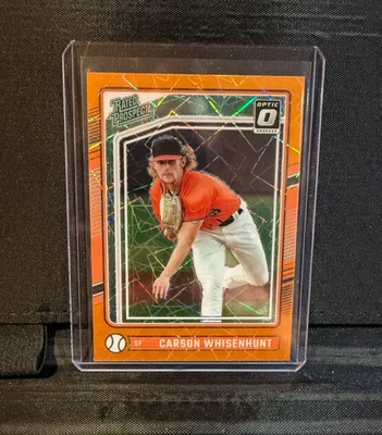 2024 Optic Carson Whisenhunt #155 Orange Velocity Prizm Giants Color Match! - Image 1 of 2