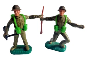 Vintage 1960s Timpo World War II Toy Soldiers – 1/32 Scale – Set of 2 - Picture 1 of 3