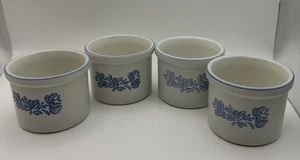 (4) Juego de cuatro tazas de natillas Pfaltzgraff Yorktown Ramekins gres EE. UU. #920 - Imagen 1 de 12
