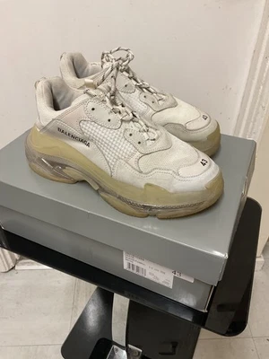 balenciaga triple S trainers with clear sole uk 9 - Image 1 of 4