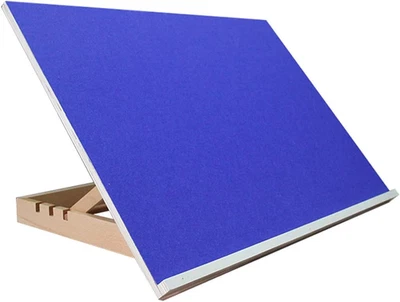 Adjustable Wooden Puzzle Board Easel, Non-Slip Felt Top Portable Tilting Jigsaw - Image 1 of 4