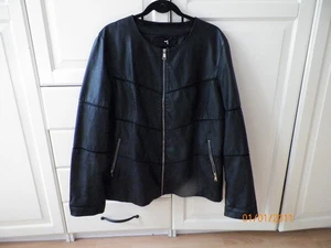 Honey Winter Kunstlederjacke, schwarz, Gr. 46, hüftlang, NEU - Bild 1 von 4