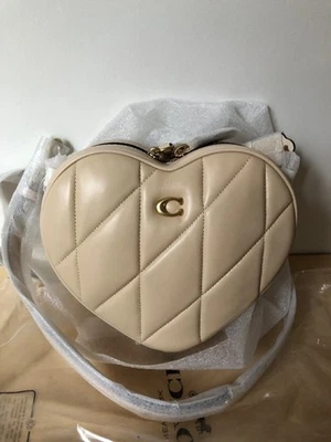 NWT Coach Quilted Leather Heart Bag CE725 - Image 1 of 4