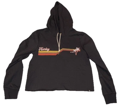 Sudadera corta para mujer Hurley con capucha tema de playa estimado 1999 estilo palmera Foto 1 de 4