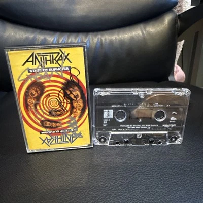 Anthrax - State Of Euphoria Signed Cassette Foto 1 de 3