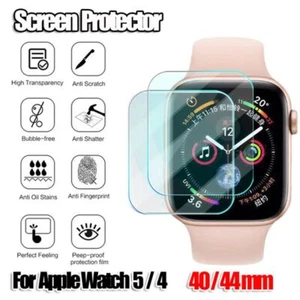 (Screen Protectors) Folia ochronna do Apple Watch 5 4 szkło hartowane - Zdjęcie 1 z 14