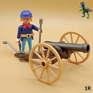 Playmobil-Cannon-Northern Soldier-Unionist-Artillery-American Civil War-ACW - Picture 1 of 5