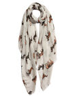 Premium Soft-Touch Lightweight Lovely Mixed Dog Print Scarf
