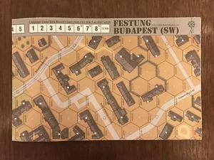 Brettspielteile, SW-Karte, Festung Budapest: HASL 8, OOP, MMP, 2011 - Bild 1 von 2