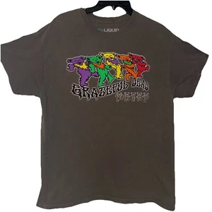 Grateful Dead T-shirt Men’s Large Liquid Blue Gray Dancing Bears Hippie Retro - Picture 1 of 8