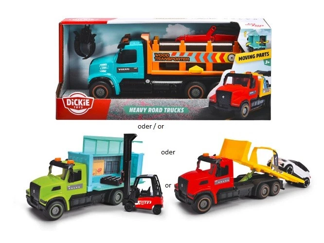 Dickie 203744018 - City - Heavy Strada Trucks, Assortito - Nuovo - Immagine 1 di 1