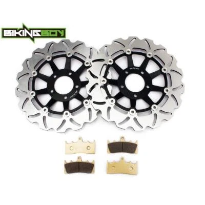 2 Front Brake Rotors Pads For Suzuki GSX-R 750 W 1994-1995 GSXR 1100 W 1993-1998 - Image 1 of 4