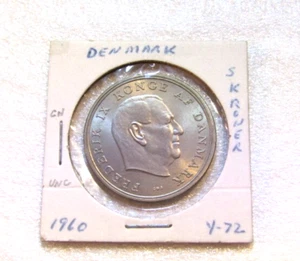 Münze Dänemark 1960 5 Kronen unc - Bild 1 von 5
