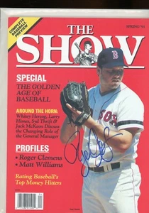 ROGER CLEMENS BOSTON REDSOX THE SHOW MAGAZINE signed autographed - Picture 1 of 1