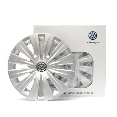 VW Radzierblenden Satz 15 Zoll Golf 7 Radkappen Radblenden 4 Stk. 5G0071455 YTI - Bild 1 von 2